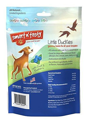 Emerald Pet Little Duckies for Small Dogs Blueberry Dog Treats - 5 oz Bag