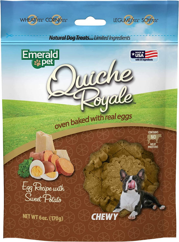 Emerald Pet Quiche Royale Sweet Potato Soft and Chewy Dog Treats - 6 Oz
