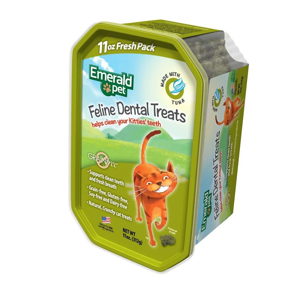 Emerald Pet Tuna Dental Cat Treats - 11 oz Tub  