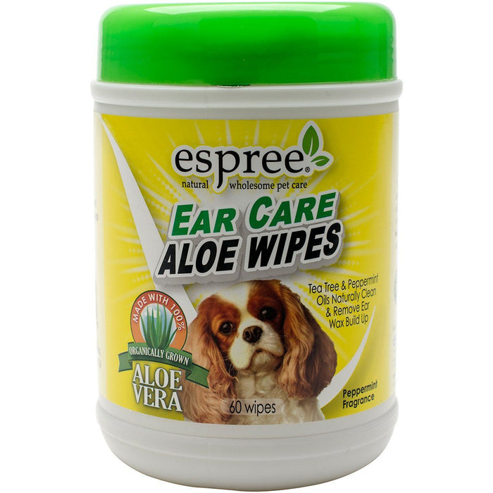 Espree Ear Care Aloe Cat and Dog Wipes - 60 ct Container