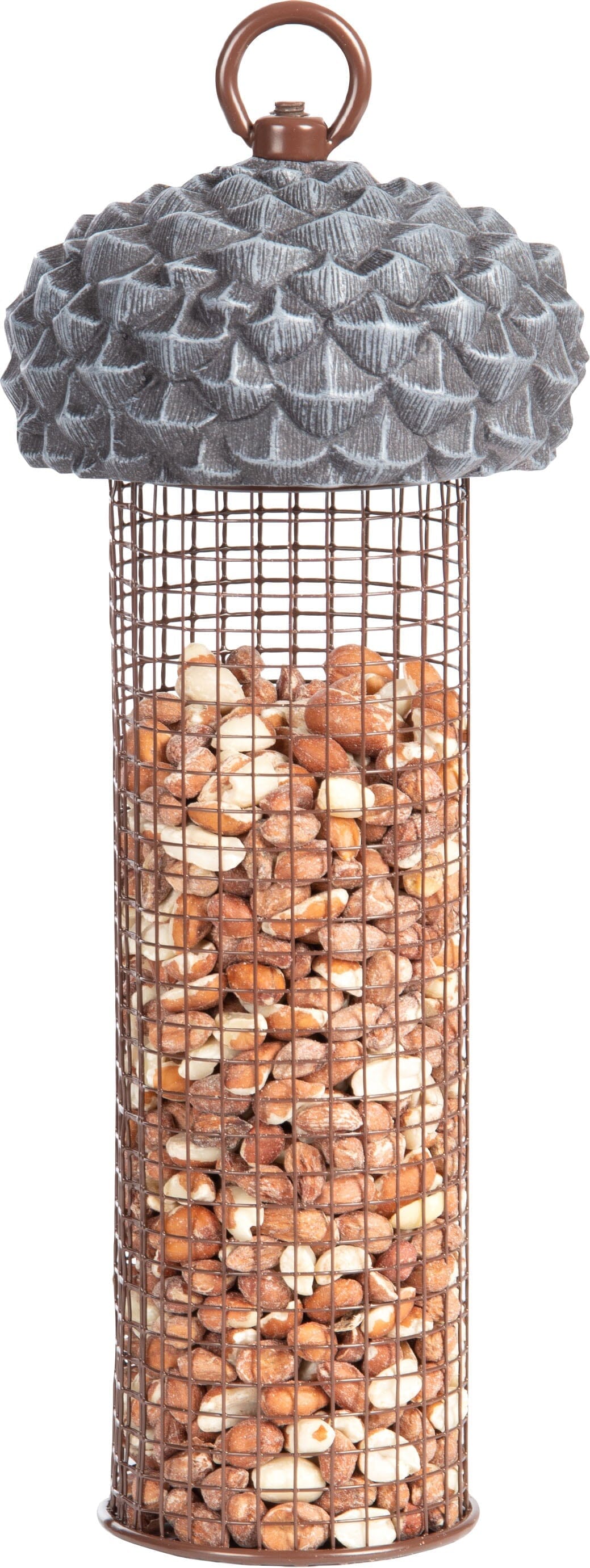 Esschert Design Acorn Nut Feeder for Wild Birds and Squirrels - 6 Oz Cap  