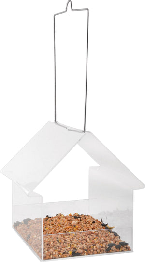 Esschert Design Acrylic Hanging House Wild Bird Feeder -