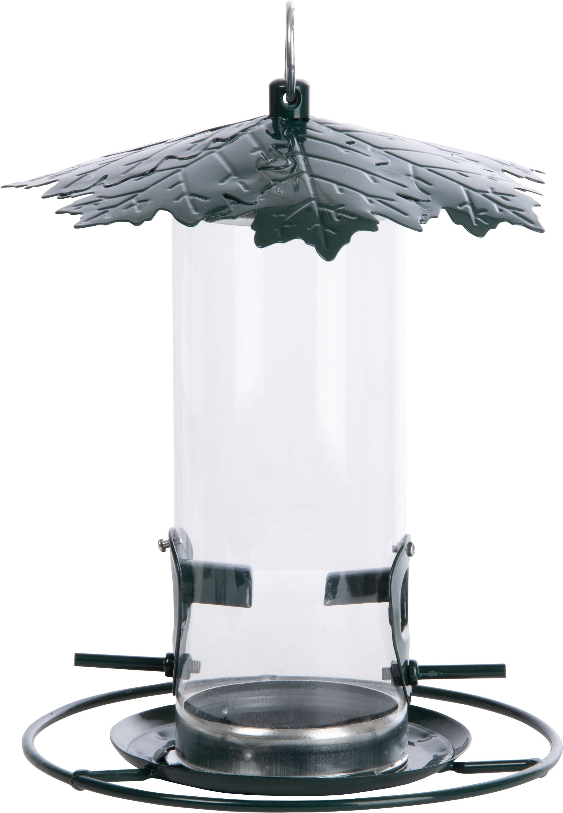 Esschert Design Silo Tubed Wild Bird Feeder with Leaf Roof  