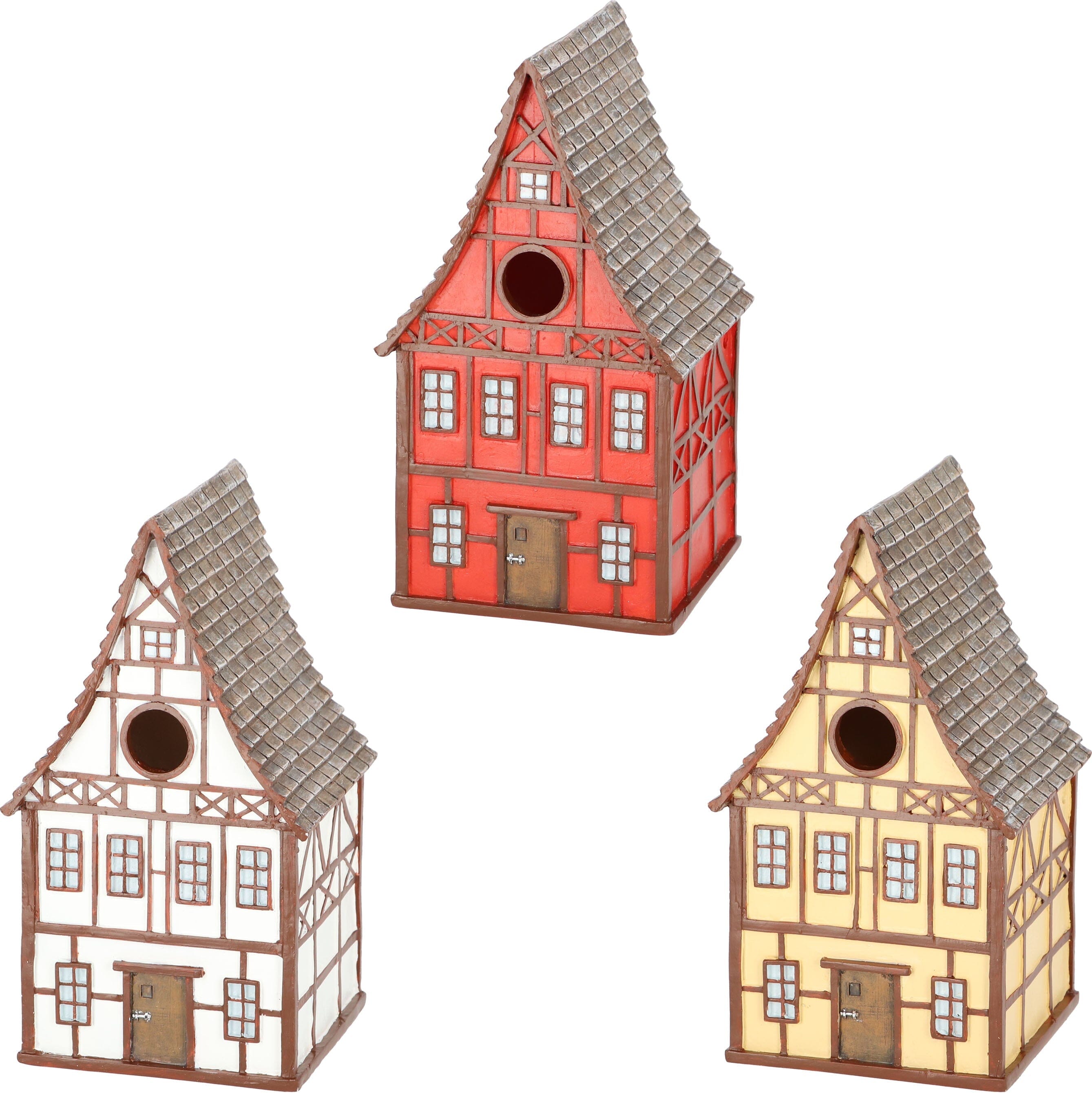 Esschert Design Timber Frame Birdhouse - Assorted - 5.3 X 5.0 X 9.6 In  