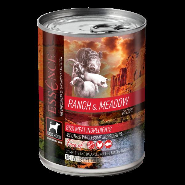 Essence Dog Ranch & Meadow Canned Dog Food - 12/13 oz Cans - Case of 1  
