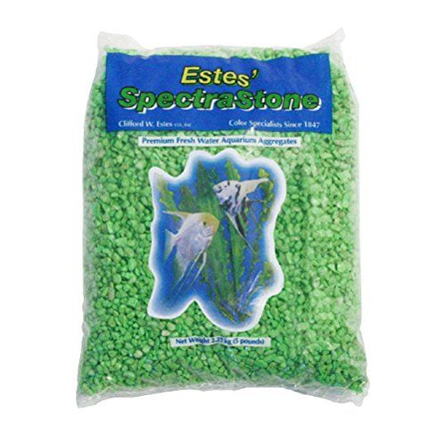 Estes PermaGlo Gravel - Green - 5 lb - Pack of 6  