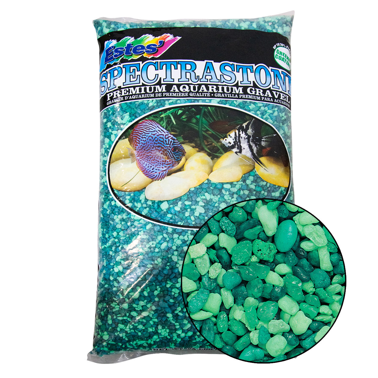 Estes Spectrastone Gravel - Lake Green - 25 lb - Pack of 2  