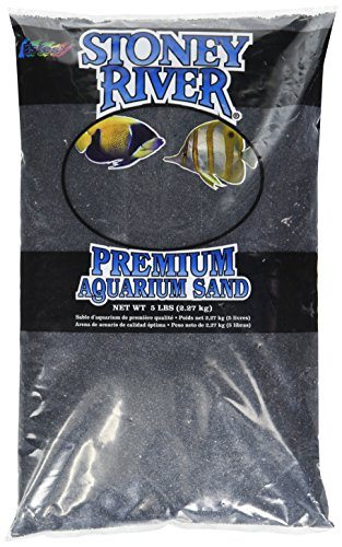 Estes Stoney River Premium Aquarium Sand - Black - 5 lb - Pack of 6  