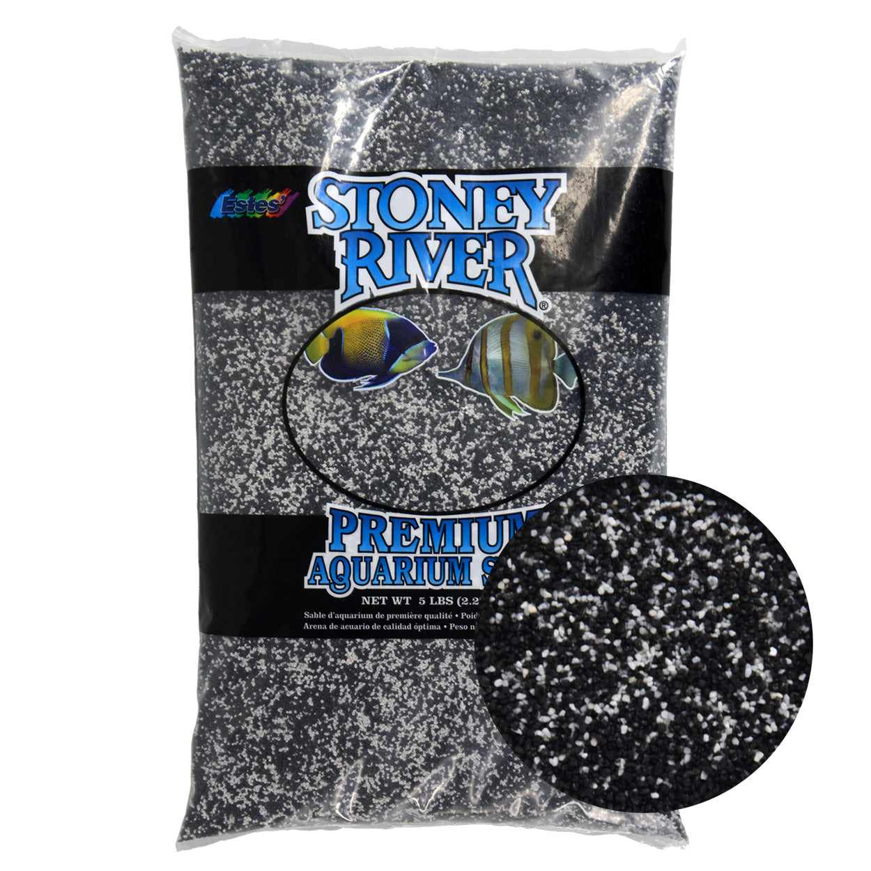 Estes Stoney River Premium Aquarium Sand - Java Beach - 5 lb - Pack of 6  