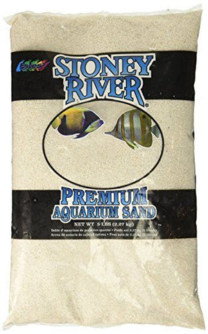Estes Stoney River Premium Aquarium Sand - White - 5 lb - Pack of 6