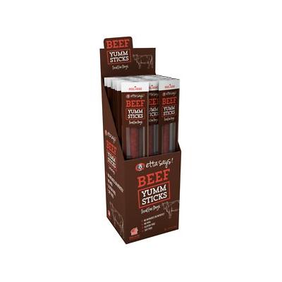 Etta Says Dog Jerky Treats Yummy Sticks Beef - 24 Count - Case of 24  