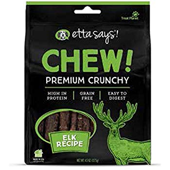 Etta Says Dog Treats Chew Crunchy Elk - 4.5 Oz  