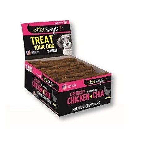 Etta Says Dog Treats Crunchy Chew Bars Chicken - 12 Count - Case of 12