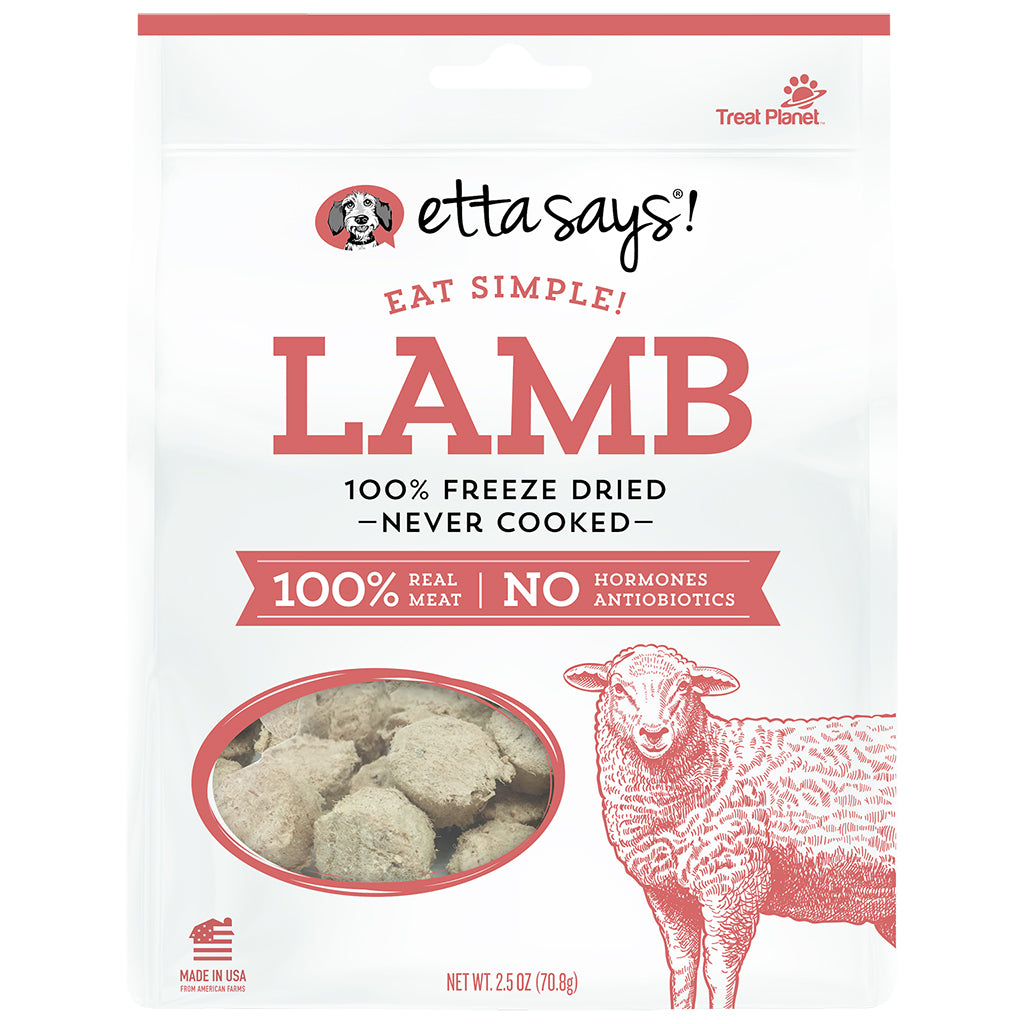 Etta Says Dog Treats Freeze-Dried Simple Lamb - 2.5 Oz  