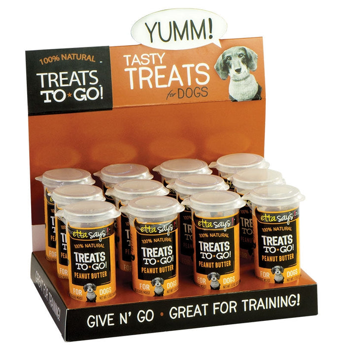 Etta Says Dog Treats To-Go Peanut Butter Dog Treats Treats - 12 Count