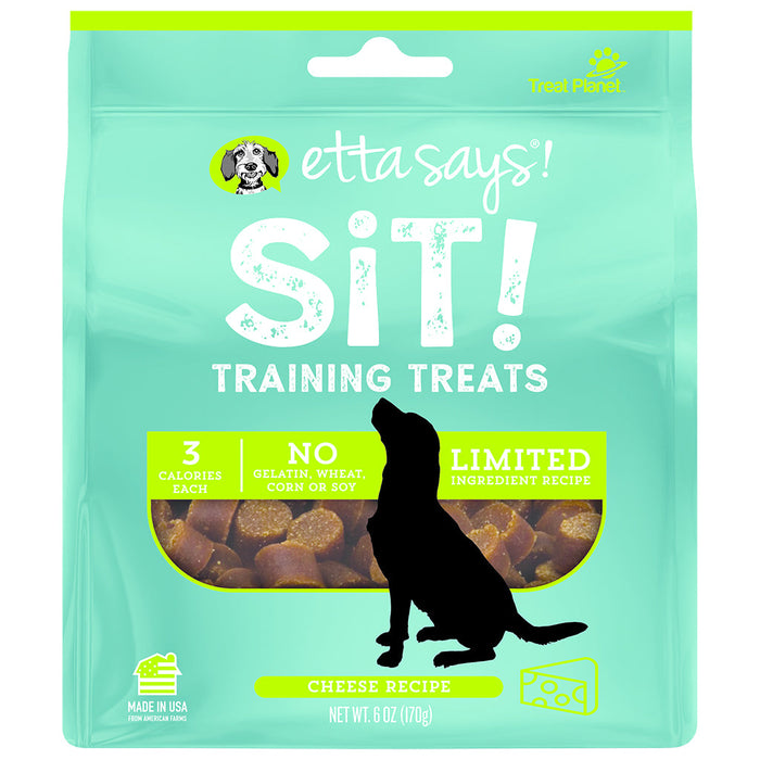 Etta Says Sit Training Dog Treats Cheese - 6 Oz