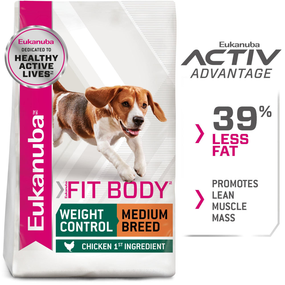 Eukanuba Fit Body Weight Control Medium Breed Dry Dog Food  