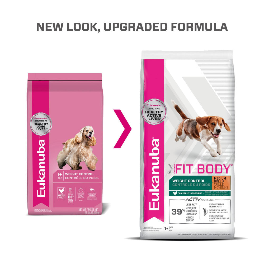 Eukanuba Fit Body Weight Control Medium Breed Dry Dog Food  