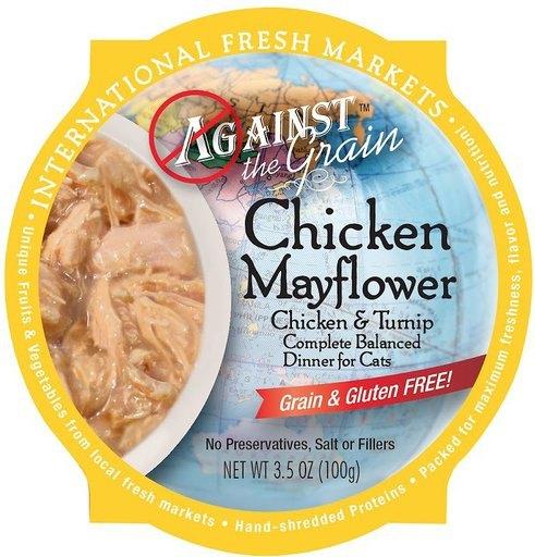 Evanger's 'Against the Grain' Grain Free Chicken Mayflower with Turnip Canned Cat Food - 2.8 oz Can - Case of 24  