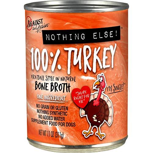 Evanger's 'Against the Grain' Nothing Else Turkey Canned Dog Food - 11 oz Cans - Case of 12  