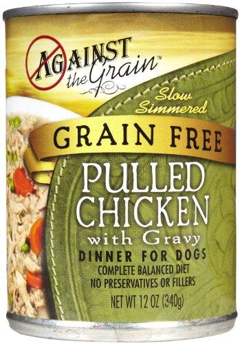 Evanger's 'Against the Grain' Shredded Meat Hand Pulled Chicken Canned Dog Food - 12 oz Cans - Case of 12  