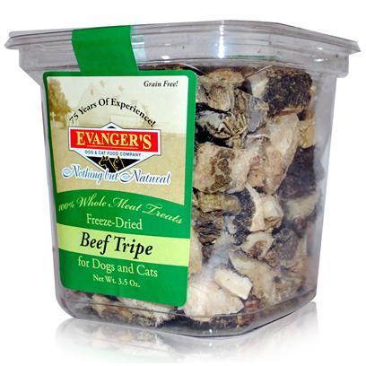 Evanger's Beef Tripe Freeze-Dried Treats for Dogs and Cats - 3.5 oz Bag  