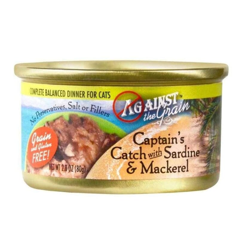 Evanger's Captain's Catch with Sardine & Mackerel Dinner Canned Cat Food - 2.8 Oz - Case of 24  