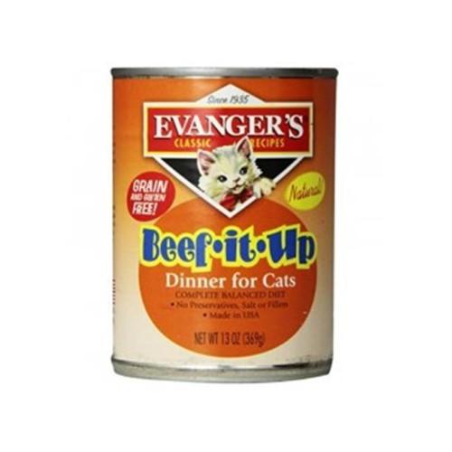 Evanger's Classic Beef It Up Canned Cat Food - 13 oz Cans - Case of 12  