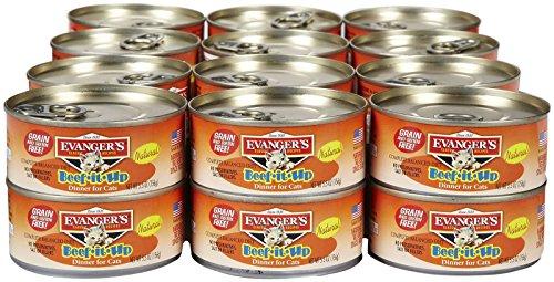 Evanger's Classic Beef It Up Canned Cat Food- 5.5 oz Cans - Case of 24