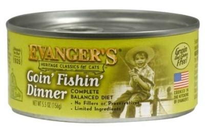 Evanger's Classic Goin' Fishin' Canned Cat Food - 5.5 oz Cans - Case of 24