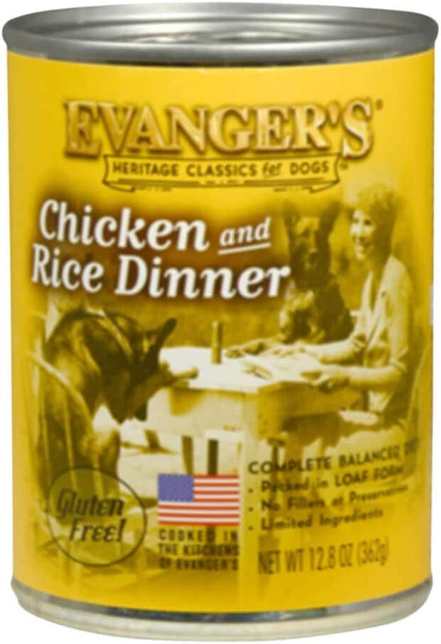 Evanger's Complete Classic Chicken & Rice Dinner Canned Dog Food - 12.8 Oz - Case of 12  