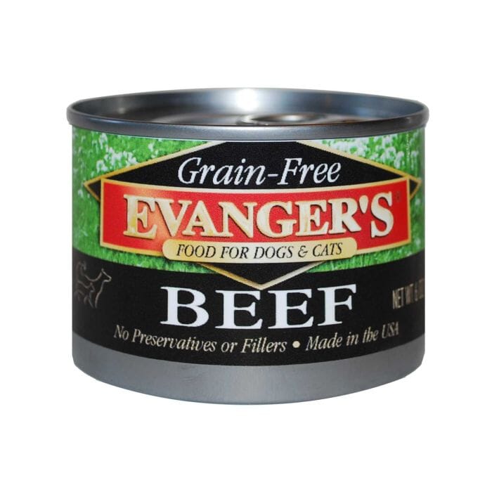 Evanger's Grain-Free Beef Canned Cat and Dog Food - 6 Oz - Case of 24  