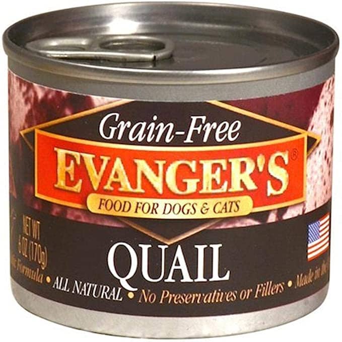 Evanger's Grain-Free Quail Canned Cat and Dog Food - 6 Oz - Case of 24  