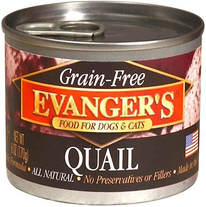 Evanger's Grain-Free Quail Canned Cat and Dog Food - 6 Oz - Case of 24