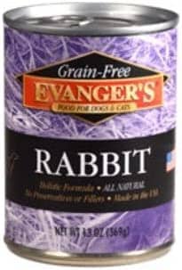 Evanger's Grain-Free Rabbit Canned Cat and Dog Food - 12.8 Oz - Case of 12  