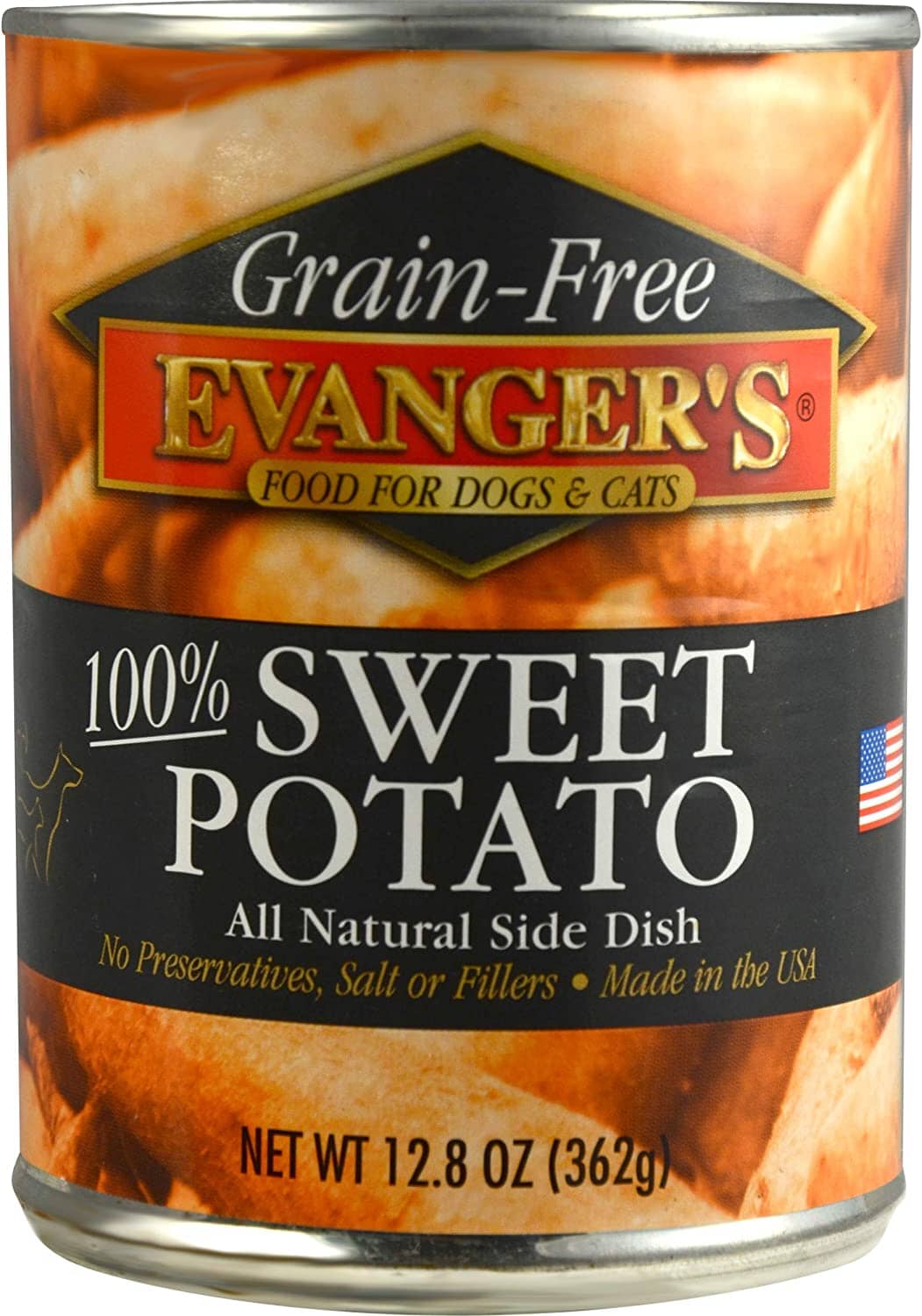 Evanger's Grain-Free Sweet Potato Canned Cat and Dog Food - 12.8 Oz - Case of 12  