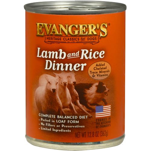 Evanger's Lamb & Rice Dinner Complete Classic Canned Dog Food Dinners - 20.2 oz Cans - ...