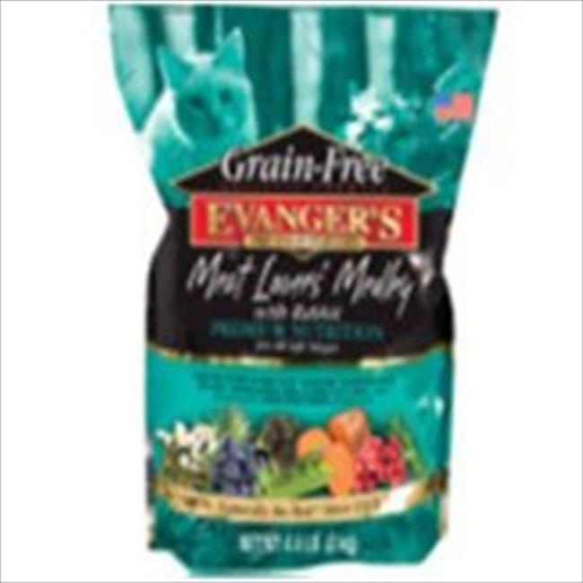 Evanger's Meat Lovers Medley with Rabbit Grain Free Dry Cat Food - 12 lb Bag  