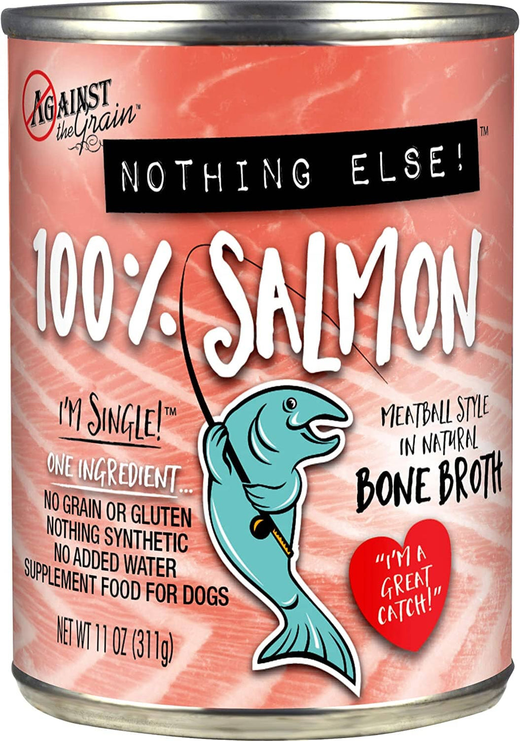 Evanger's Nothing Else- One Ingredient Salmon Canned Dog Food - 11 Oz - Case of 12  