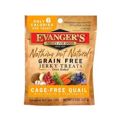 Evanger's Quail Natural Jerky Treats - 4.5 oz Bag  