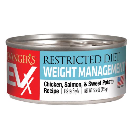 Evanger's Restricted Diet Weight Management for Cats Canned Cat Food - 5.5 oz Cans - Case of 24  