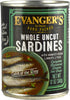 Evanger's Super Premium Whole Uncut Sardine Dinner Canned Dog Food - 12 Oz - Case of 12  