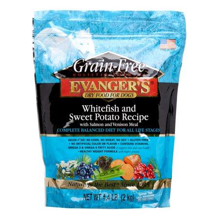 Evanger's Whitefish Sweet Potato & Venison Grain Free Dry Dog Food - 4.4 lb Bag