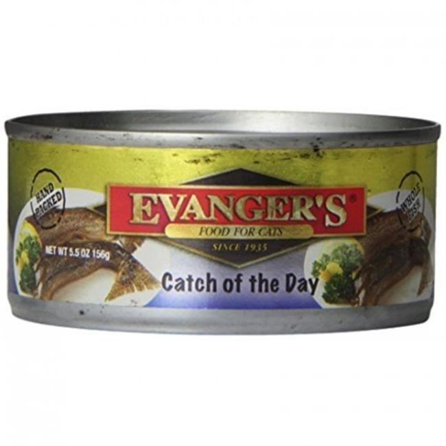 Evanger's Whole Uncut Sardine Dinner for Cats Super Premium Canned Cat Food - 5.5oz Cans - Case of 24  