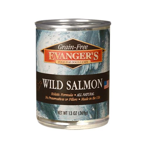 Evanger's Wild Salmon Canned Dog and Cat Food - 12 oz Cans - Case of 12  