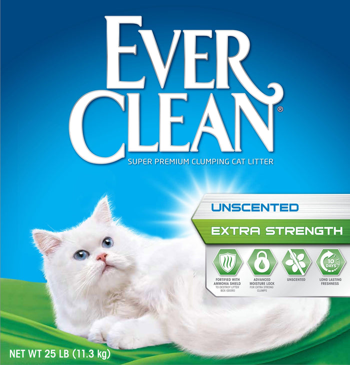 Ever Clean Extra Strength Clumping Cat Litter - Unscented - 25 Lbs