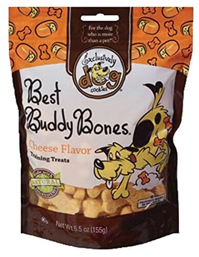 Exclusively Dog Best Buddy Bones Training Dog Biscuits Treats - Cheese - 5.5 Oz  