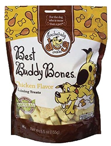 Exclusively Dog Best Buddy Bones Training Dog Biscuits Treats - Chicken - 5.5 Oz  