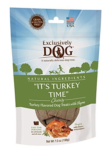 Exclusively Dog Meat Treats Chewy It'S Turkey Time Soft and Chewy Dog Treats - Turkey - 7 Oz  