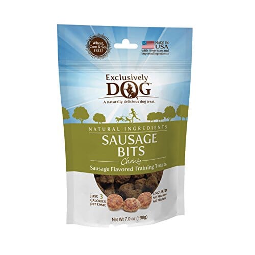 Exclusively Dog Meat Treats Chewy Sausage Bits Soft and Chewy Dog Treats - Sausage - 7 ...